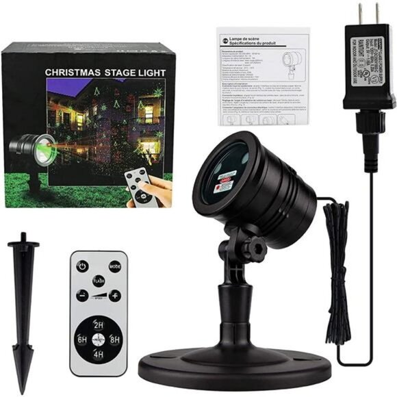 Christmas Laser Lights, Projector Lights Led Landscape with 360 Accessibility - Picture 2 of 6